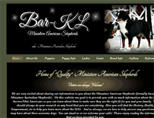 Tablet Screenshot of barklminiaussies.com